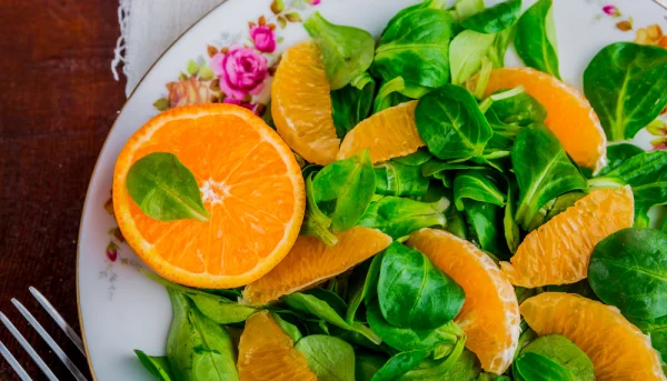 Salade de mâche à l'orange