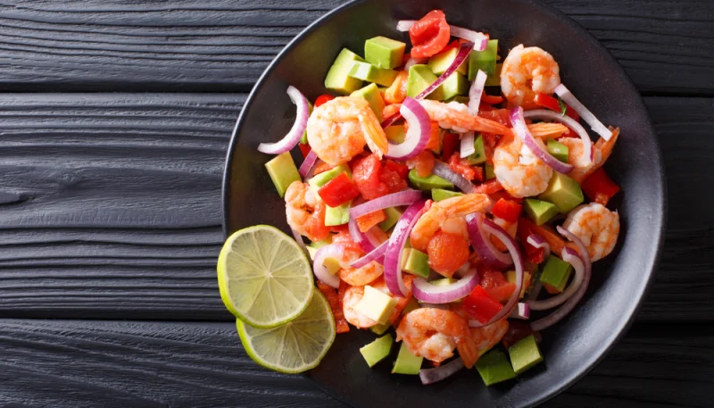 Salade de fenouil à l'avocat et aux crevettes