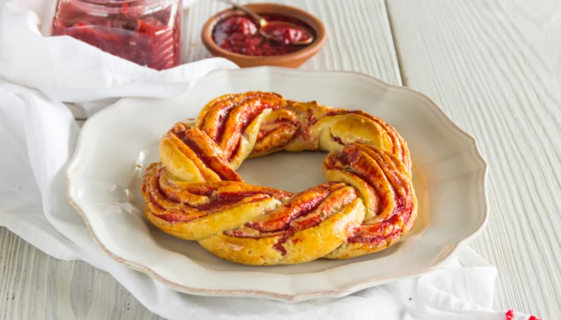 Couronne tressée à la confiture