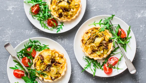 Mini quiches végétariennes aux cèpes