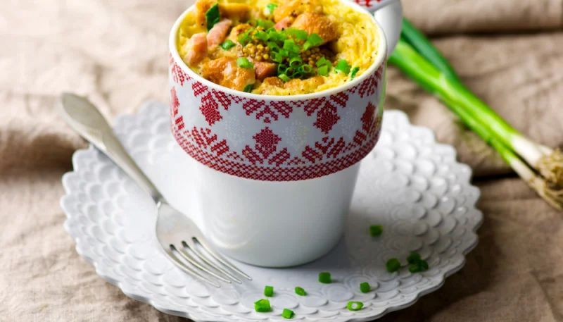 Mug de quiche lorraine