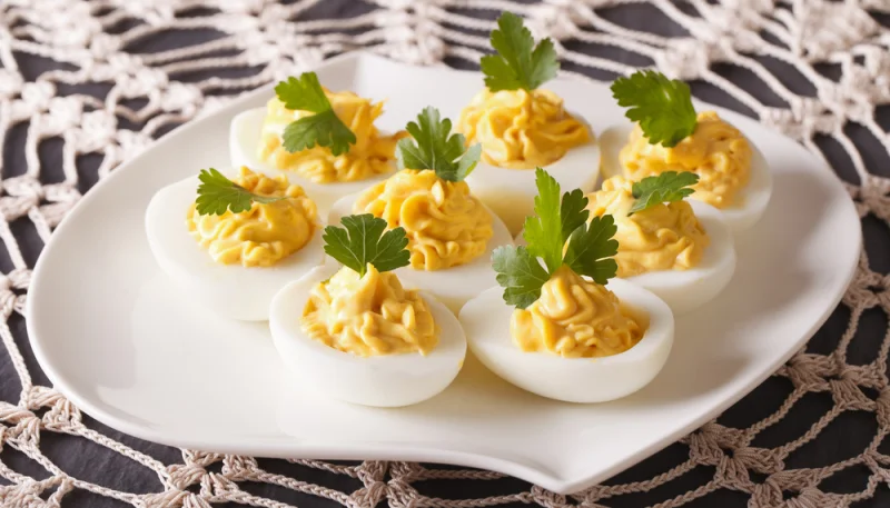 Œufs mimosa au fromage frais