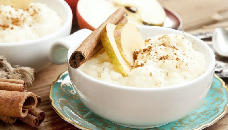 Riz au lait aux pommes