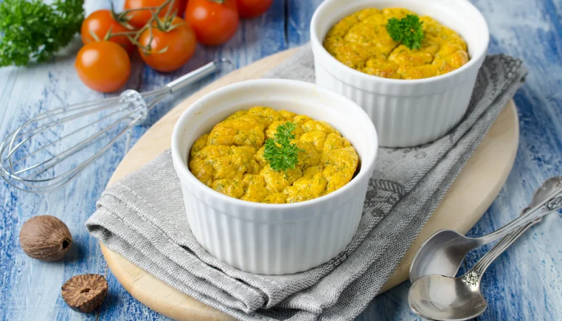 Soufflés aux légumes du printemps