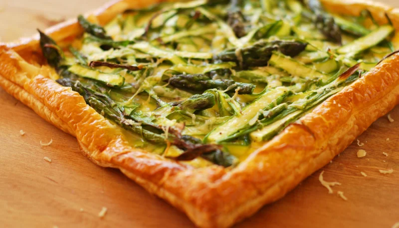 Tarte tatin aux asperges