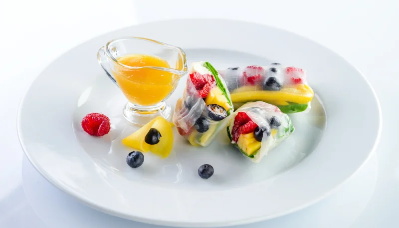 Rouleaux de printemps aux fruits