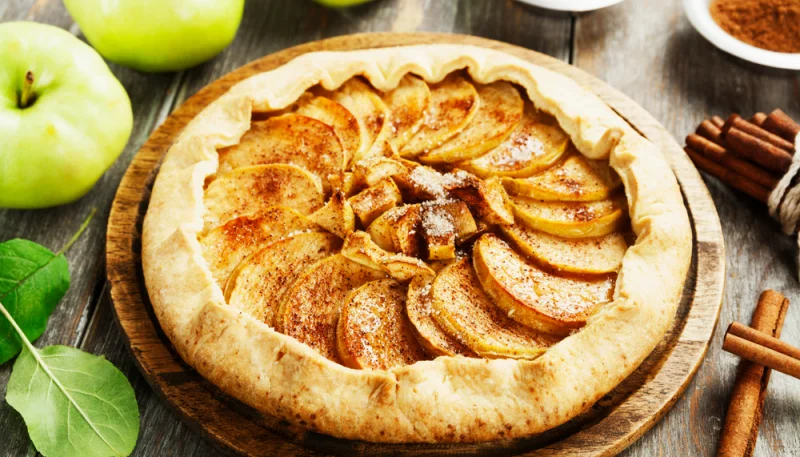 Tarte aux pommes rustique
