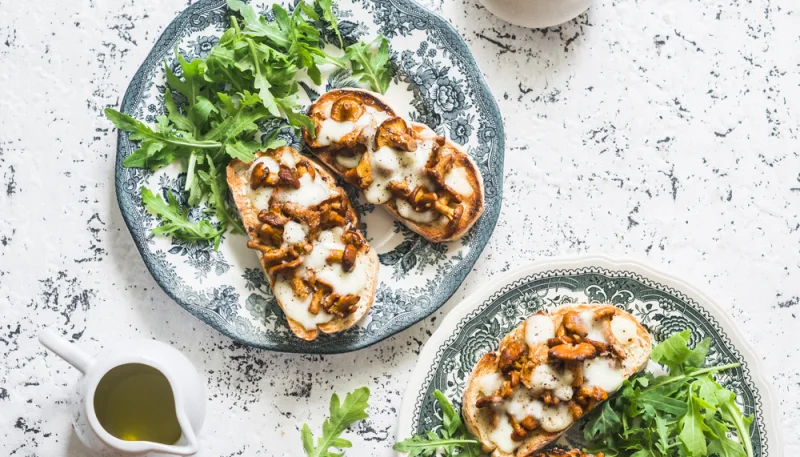 Tartines paysannes aux champignons
