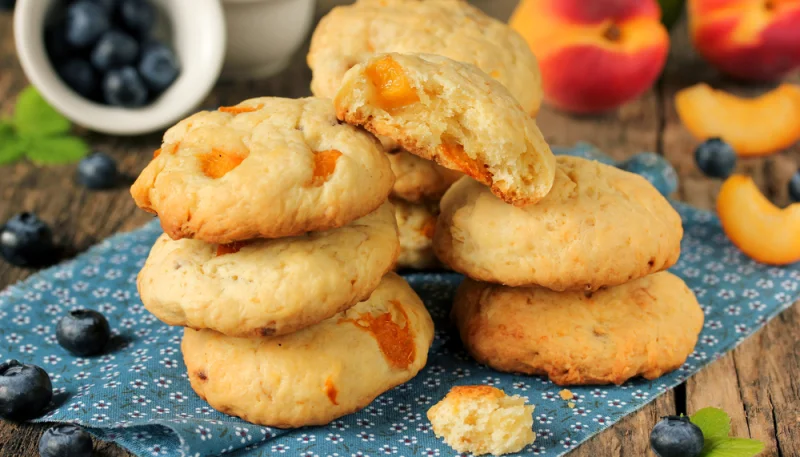Cookies aux abricots et basilic
