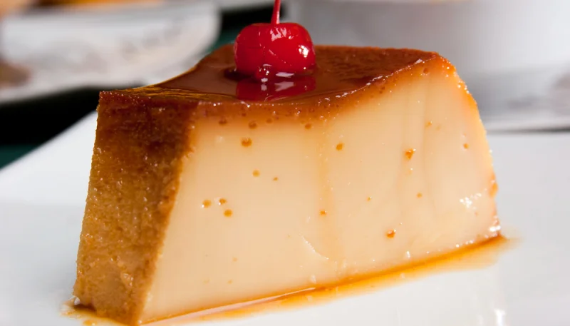 Flan cerises noisettes