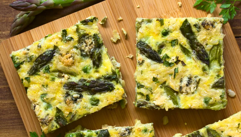 Frittata aux asperges vertes