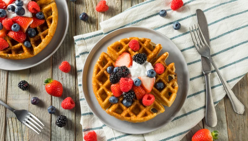 Gaufres aux fruits rouges