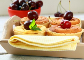 Mini-cakes aux cerises (sans gluten)