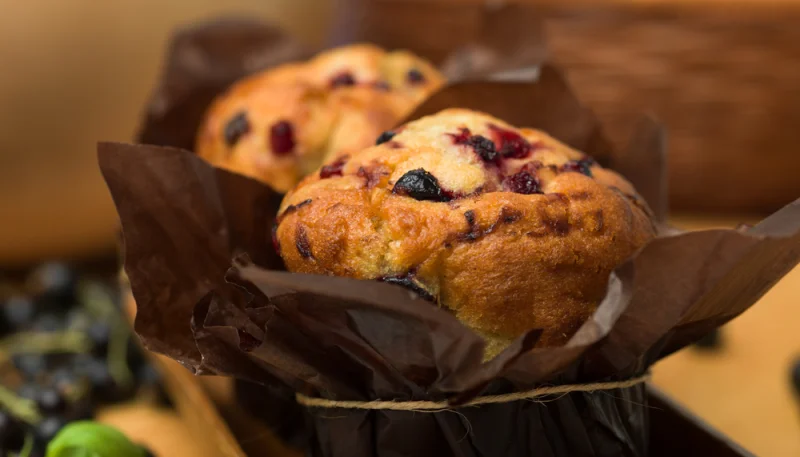 Muffins aux cassis