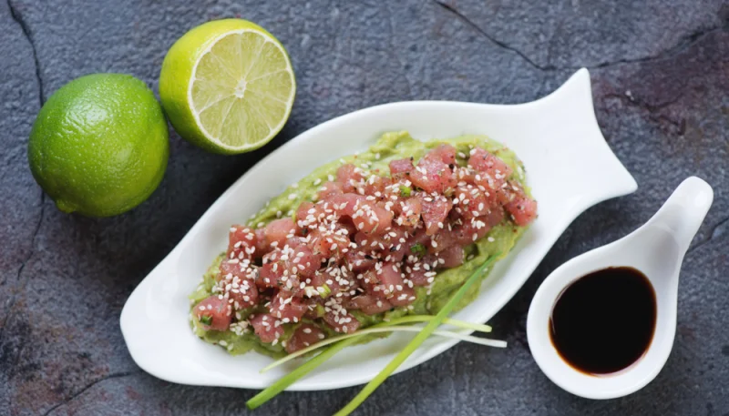 Tartare de thon au wasabi