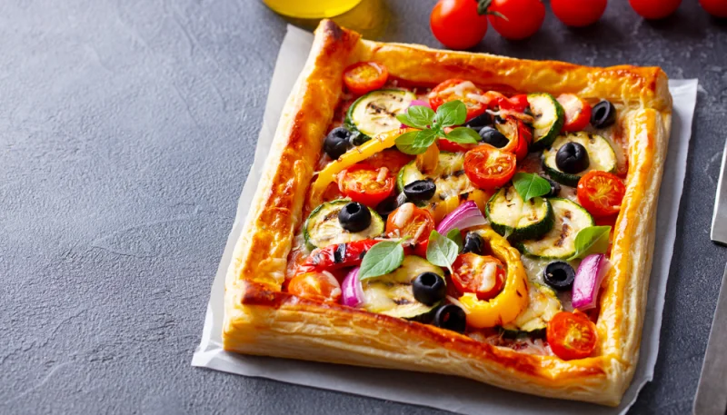 Tarte feuilletée aux légumes