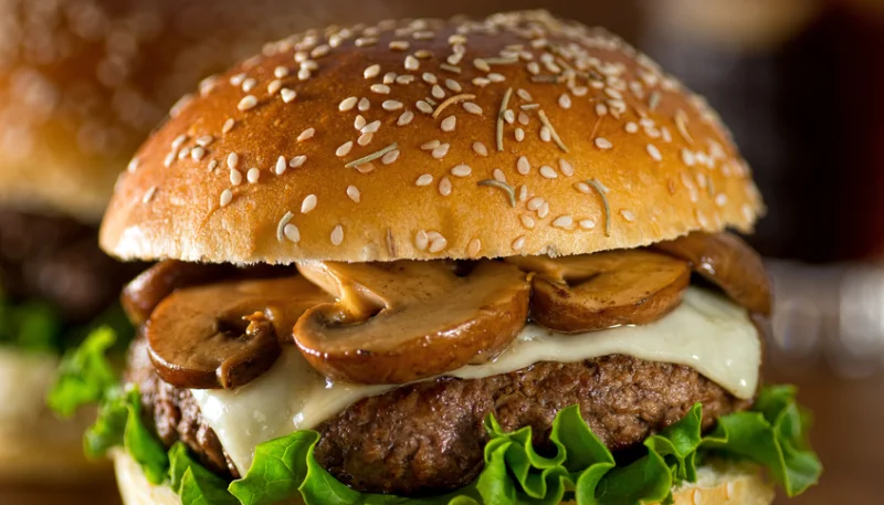 Burger aux champignons