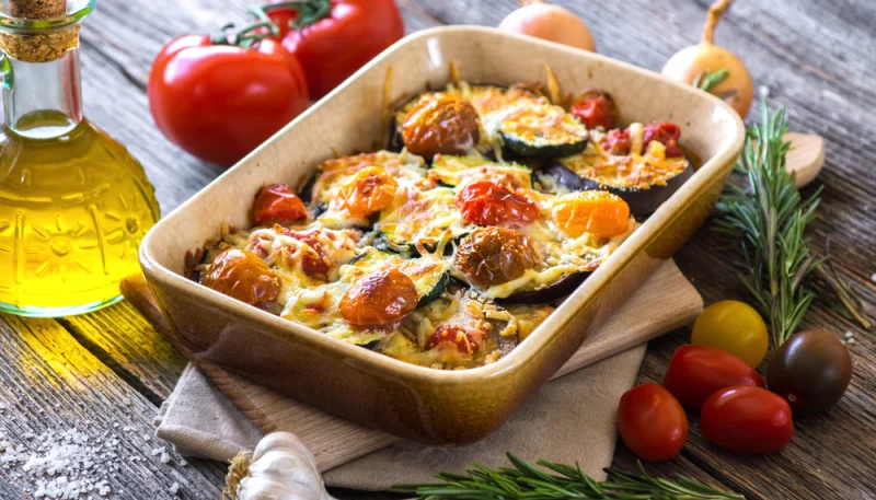 Gratin italien au basilic