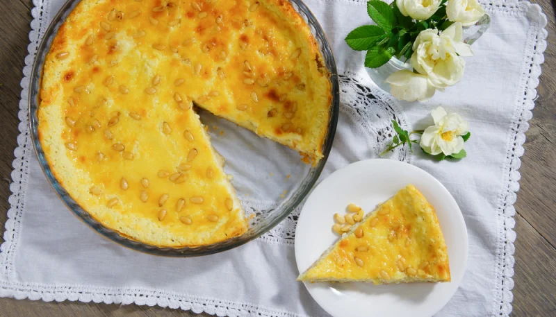 La torta della nonna, facile et sans four