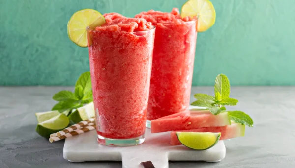 Mousse glacée à la pastèque