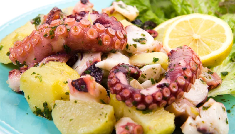 Salade de poulpe aux pommes de terre