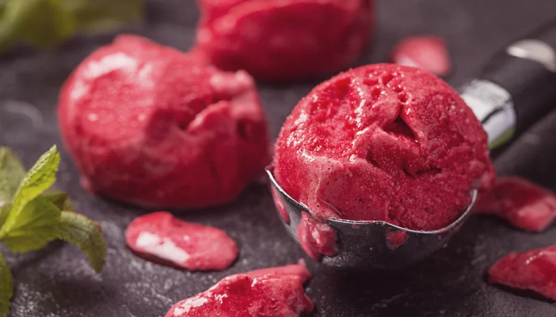 Sorbet aux fruits rouges sans sorbetière