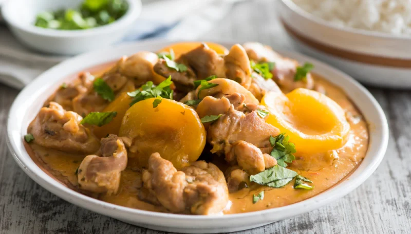 Tajine de poulet aux abricots