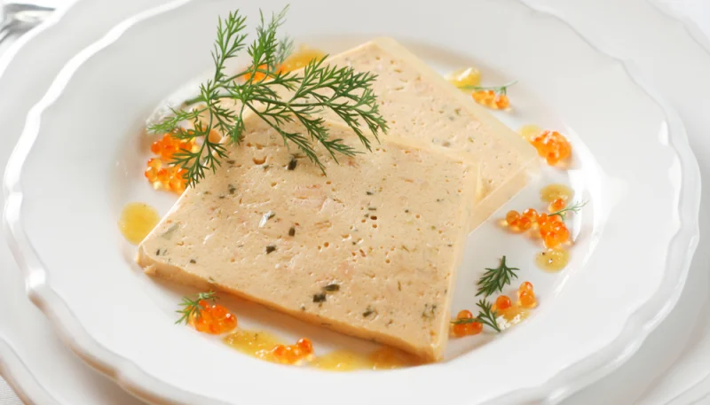 Terrine de dorade allégée au lait de soja