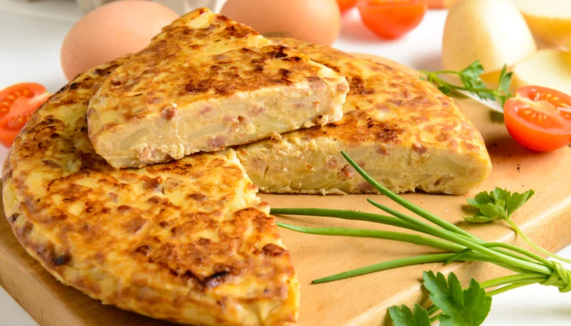 Tortilla au jambon Serrano