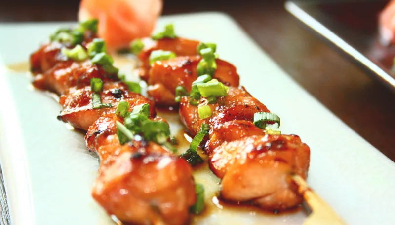 Brochettes de poulet sauce teriyaki