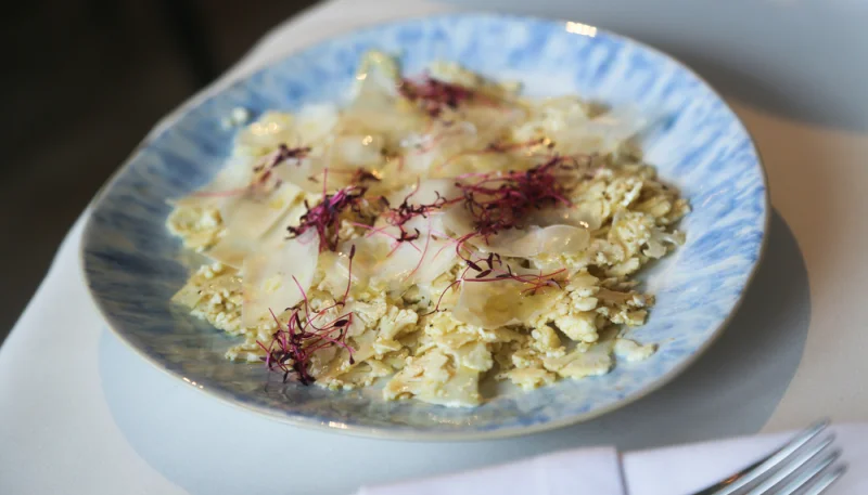 Carpaccio de chou-fleur au parmesan
