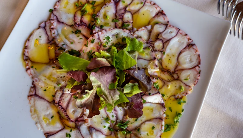 Carpaccio de poulpe