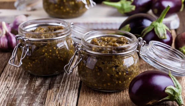 Conserve d'aubergines à l'italienne