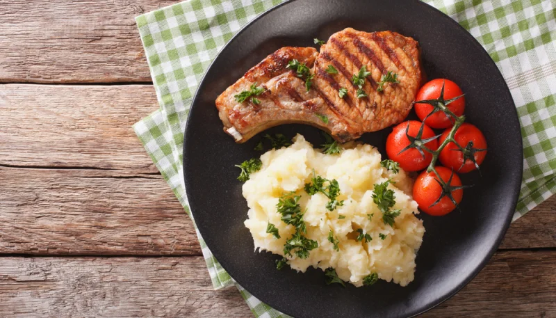 Echine de porc au four