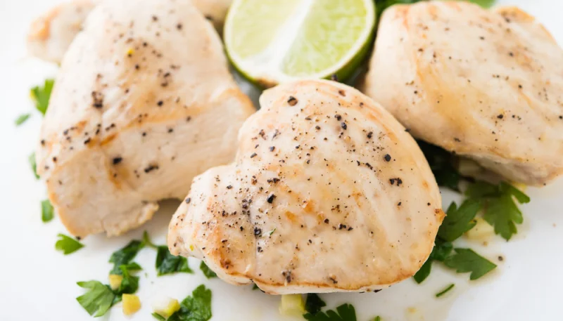 Poulet au citron vert à la plancha