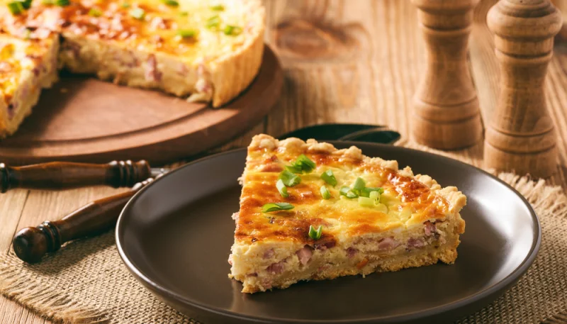 Quiche lorraine au jambon cru