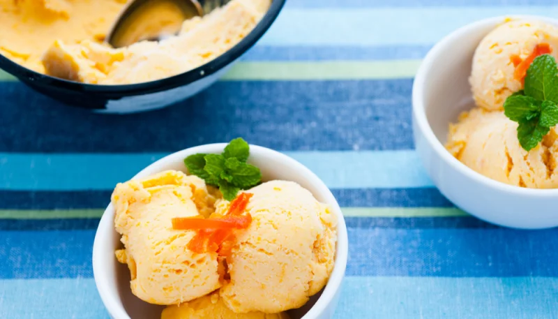 Sorbet à l'abricot sans sorbetière