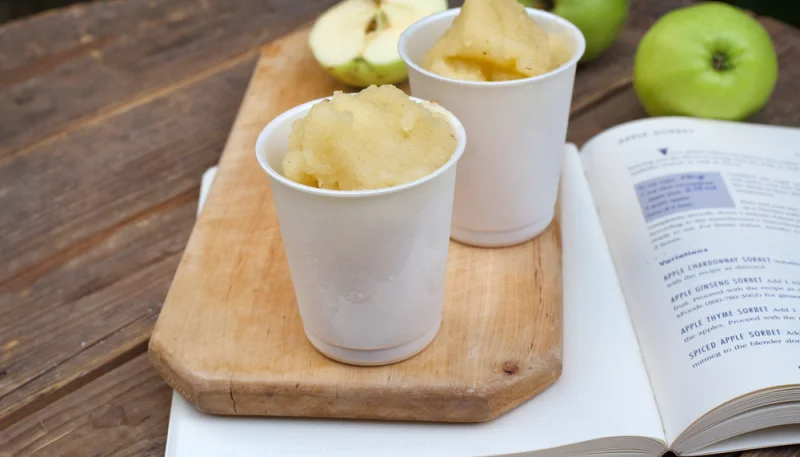 Sorbet à la pomme sans sorbetière