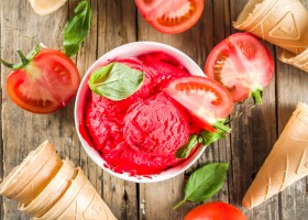 Sorbet fraise/tomate