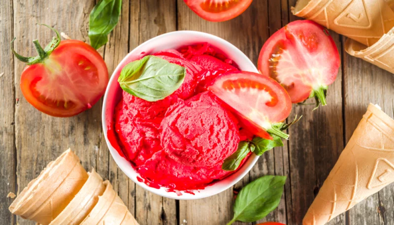 Sorbet fraise/tomate