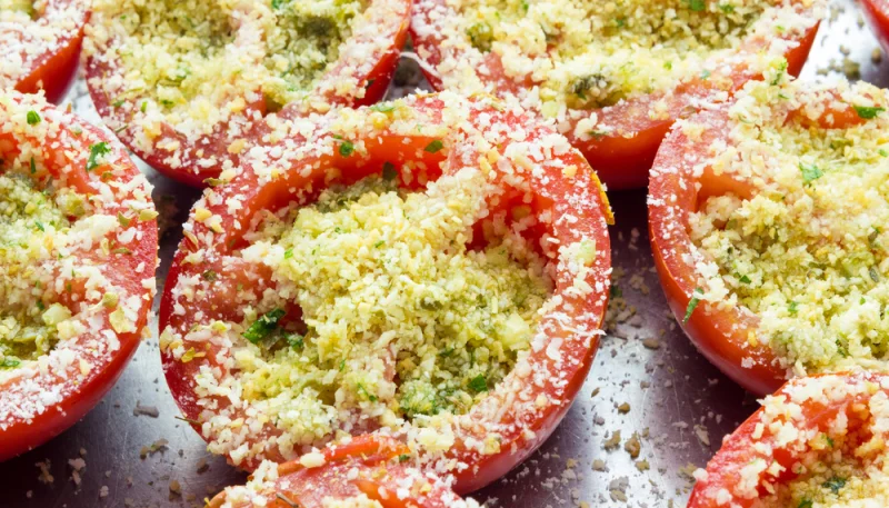 Tomates gratinées au parmesan