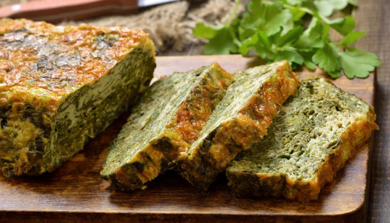 Cake au chèvre et épinards