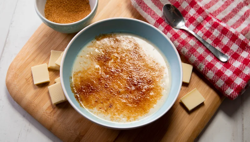 Crème brûlée au chocolat blanc