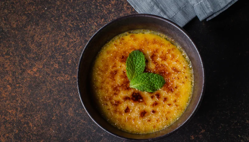 Crème brûlée façon mojito