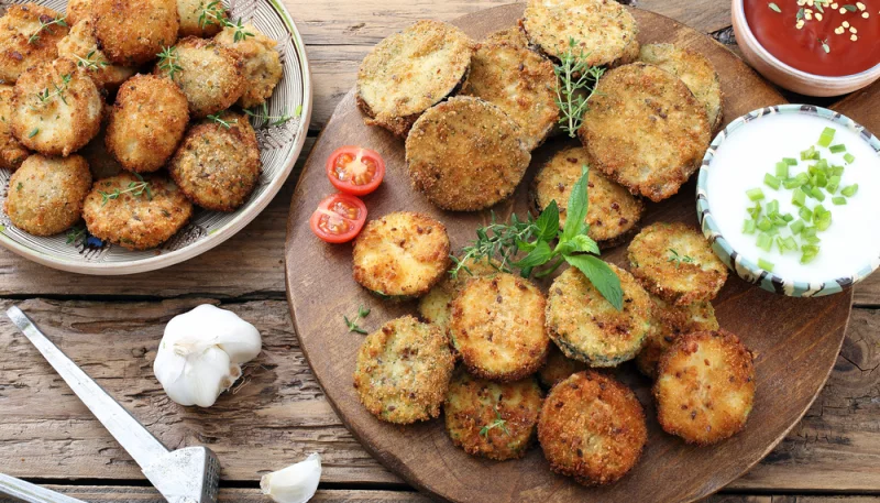 Croquettes d’aubergine et mozzarella