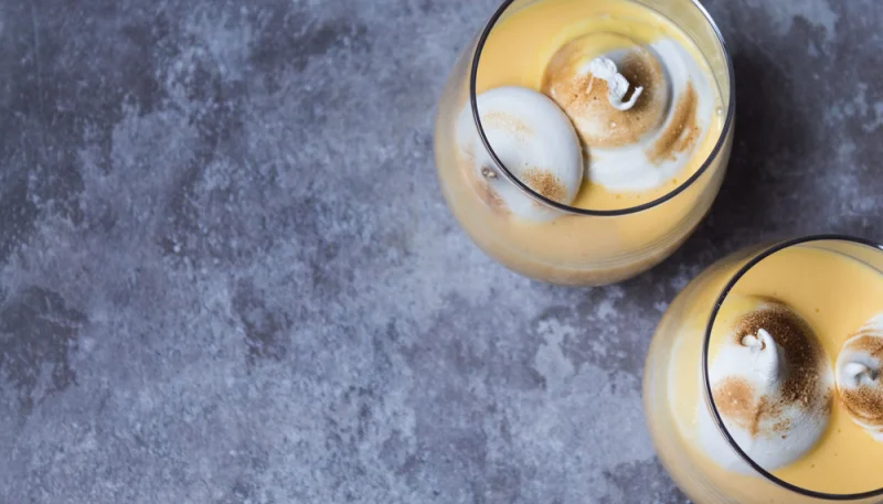 Îles flottantes au citron et basilic