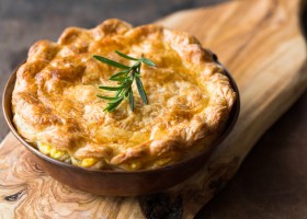 Quiche aux rillettes de poulet