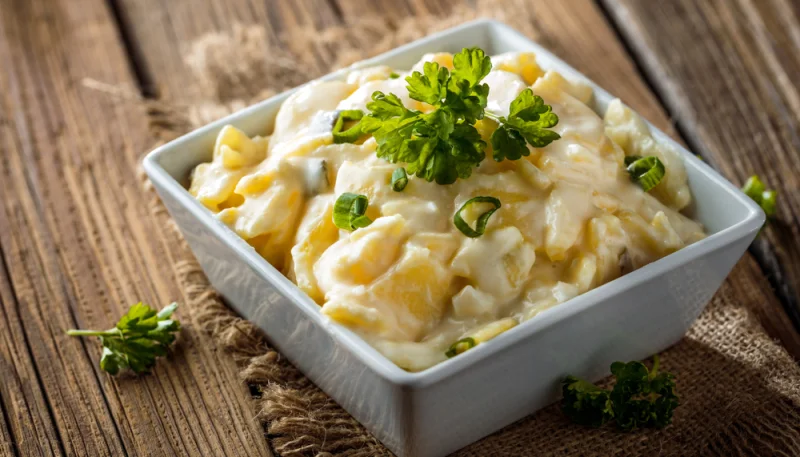 Salade de pommes de terre à la sauce au yaourt