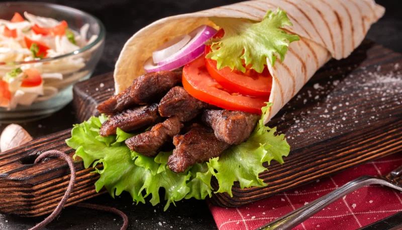 Wraps à la laitue et roastbeef facile