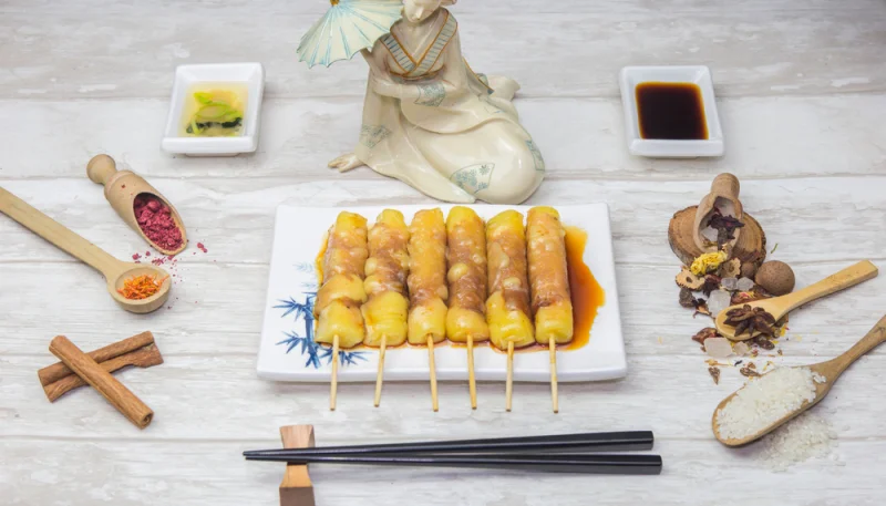 Brochettes de bœuf et fromage